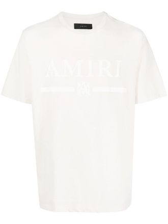 Amiri T-shirt met logoprint - Beige