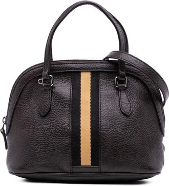 Gucci Pre-owned Handbags, female, Brown, Size: ONE SIZE Pre-owned Dome Leather Handbag