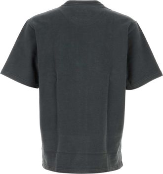 Dolce & Gabbana Mens Charcoal Cotton T-Shirt Grigioscurissimo Exterior