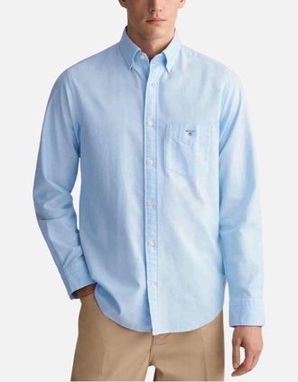 GANT Mens GANT Mens Oxford Shirts Regular Fit - Blue - Size: 40/Regular