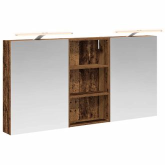 vidaXL Juego De Muebles De Ba&ntilde;o Con Estante 3 Pcs 140 X 14,5 X 70 Cm Vidaxl