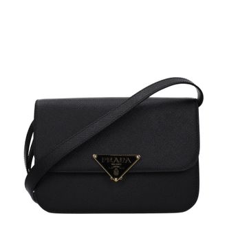 Prada Donnas Borsa a tracolla in pelle Nera