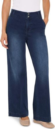 Nic+Zoe Weekend Wide Leg Jeans in Twilight at Nordstrom, Size 33
