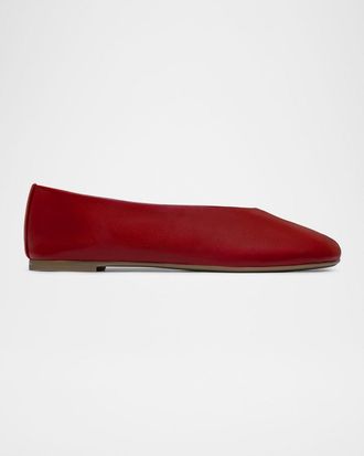 Bernardo Meredith Leather Ballerina Flats