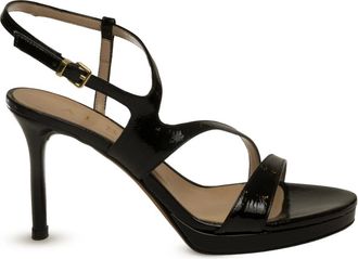 Albano Schoenen, Dames, Zwart, 38 EU, Leer, 5509 Hoge Hak Sandaal