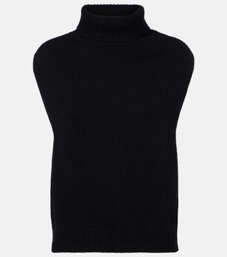 Jardin Des Orangers Turtleneck wool and cashmere sweater vest