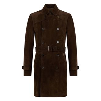 Moorer Vitruvio Coat - male - Moorer - Double-Breasted Coats - Brown - L - Coats