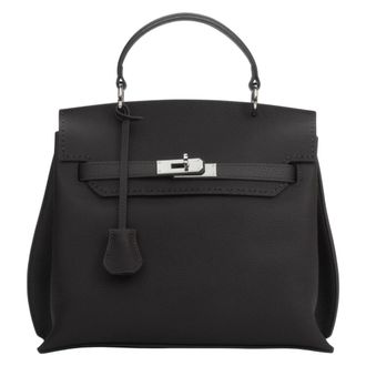 Estro & Luminara Handbags, female, Brown, Size: ONE SIZE Classic Satchel Bag