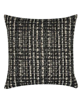 Elaine Smith Channel Indoor & Outdoor Woven Accent Pillow in Noir at Nordstrom, Size 20X20