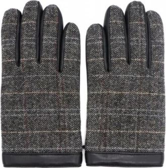 HUGO BOSS Harrye-S Handschoenen - Heren - Handschoenen - Grijs - 9 1/2 IN - Leer - Accessoires