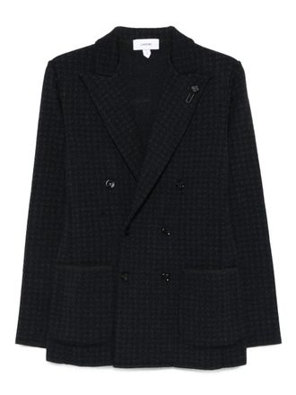 Lardini Double-Breasted Jacket With Houndstooth Pattern