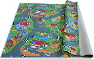 RugsX Carpet little village multicolour 200x450 cm