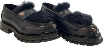 Santoni Blue Leather Men Loafer