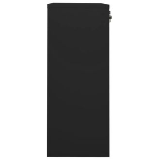 Berkfield Home Office Cabinet Black 90x40x102 cm Steel | Size: 90 x 40 x 102 cm