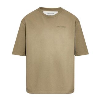 Golden Goose T-shirt con logo - - Tops - Uomo - Marrone - L