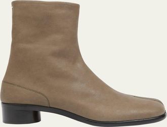 Maison Margiela Mens Tabi Leather Ankle Boots