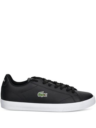 Lacoste leather logo-detail sneakers - Black