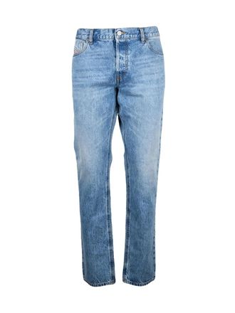 Diesel Light Blue Cotton Slim Jeans
