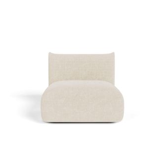 Sia Home Sill&oacute;n terciopelo de chenilla crema