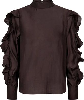 Copenhagen Muse Cmmolly Blouse - Dames - Blouses & Shirts - Bruin - Maat: XL
