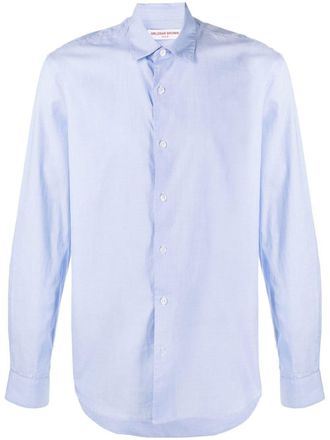 Orlebar Brown button-up long-sleeved shirt - Blue