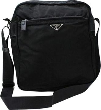 Prada Pre-owned Vintage Nylon Shoulder Bag - unisex - Vintage Schoudertas - Zwart - ONE Size - Nylon - Vintage
