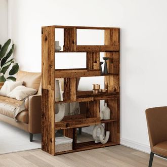 Berkfield Home Room Divider Old Wood 100x33x156.5 cm Engineered Wood in Brown