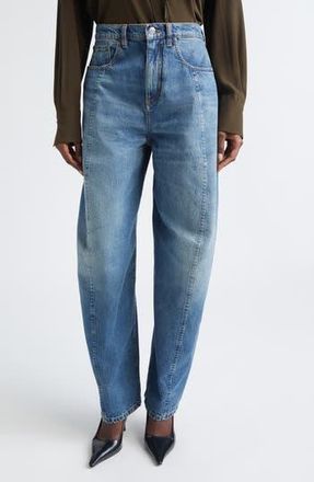 Victoria Beckham Curved Leg Jeans in Classic Blue Wash at Nordstrom Rack, Size 29