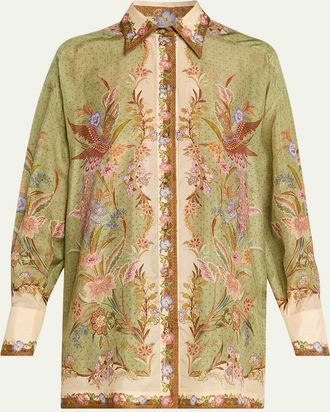Zimmermann Indra Relaxed Silk Shirt