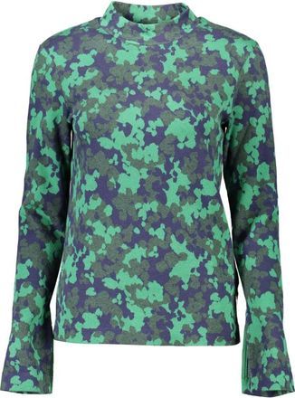 GANT Groene Logo Sweater met Lange Mouwen - Dames - Longsleeves - Groen - XS - Tops