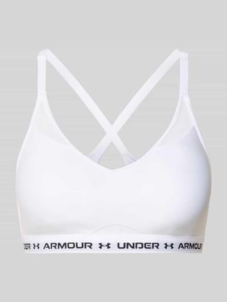 Under Armour Bustier mit elastischem Logo-Bund in Weiss, Gr&ouml;&szlig;e XL
