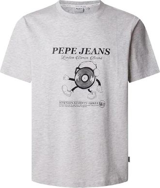 Pepe Jeans London Perkins T-Shirt - Heren - T-shirts - Grijs - S - Tops
