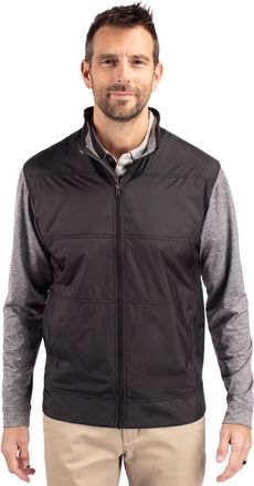 Cutter & Buck Stealth Hybrid Quilted Mens Full Zip Windbreaker Jacket