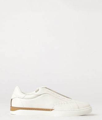 Fendi Sneakers slip-on City in pelle di vitello con logo jacquard