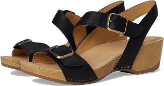 Dansko Trinity Womens Sandals Black : EU 41 (US Womens 10.5-11) Regular, Leather