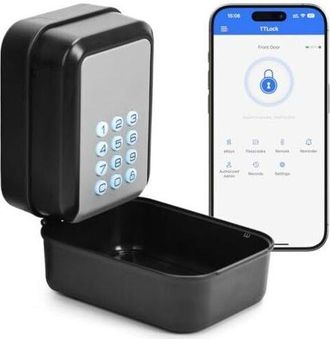 OEM Caja Fuerte Inteligente Para Llaves, Con Bluetooth, Compatible Con La Aplicaci&oacute;n Ttlock Y C&oacute;digo Pin De 12 D&iacute;gitos. Ideal Para El Hogar, Garaje, Apart