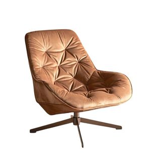 Mathi Design Sill&oacute;n giratorio de terciopelo elegante