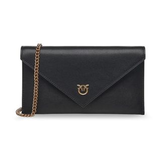 Pinko Flat Purse Mini - female - PINKO - Clutches - Black - ONE SIZE - Bags