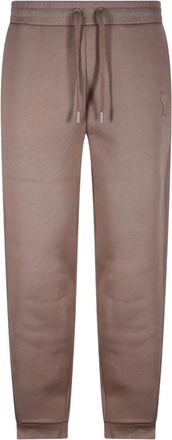 Ami Trainingsbroek met logo - Beige