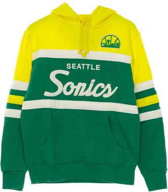 Mitchell & Ness NBA Head Coach Hoody Hardwood Classics - Heren - Hoodies - Veelkleurig - S - Hoodies & sweatvesten