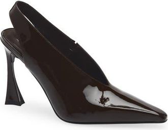 Jeffrey Campbell Alimony Slingback Pump in Expresso Patent at Nordstrom, Size 8.5