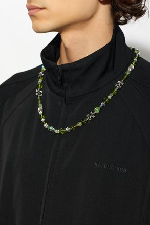 Off-white Logo Necklace, Mens, Green