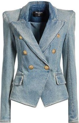 Balmain ROPA DE ABRIGO - Chaquetas vaqueras en YOOX.COM