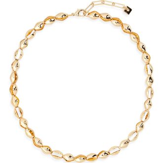 Open Edit Clamshell Link Chain Necklace in Gold at Nordstrom Rack