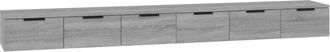vidaXL Wall Cabinets 2 pcs Grey Sonoma 102x30x20 cm Engineered Wood Vidaxl