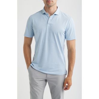 Johnnie-O Cruz Stripe PREP-FORMANCE Polo in Carbon Kona at Nordstrom, Size Xx-Large