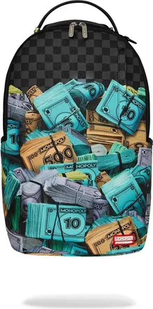Sprayground Gold Floral Remix Backpack Unisex Black Gold Vibrant Floral SPR232