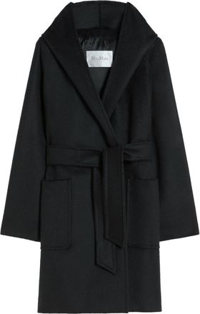 Max Mara Black Robe Long Coat