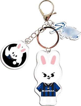 Generic Stray-kids keychain SK-ZOO keychain KARMA key ring SK-Z key ring Acrylic Keychain stay (Lee Know)