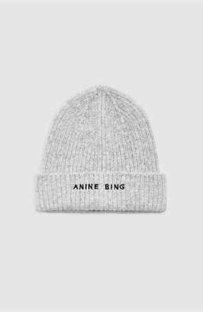 Anine Bing Elia Beanie in Light Heather Grey at Nordstrom